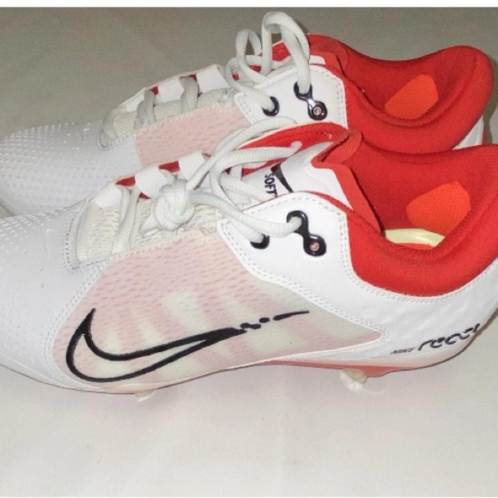 Nike Hyperdiamond 4 Elite Women’s Softball Red and White Sneakers Size 11 New - Picture 12 of 14